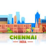 Things to know before shifitng to chennai- Aerial view of Chennai showcasing its city layout, natural beauty, and scenic landscapes