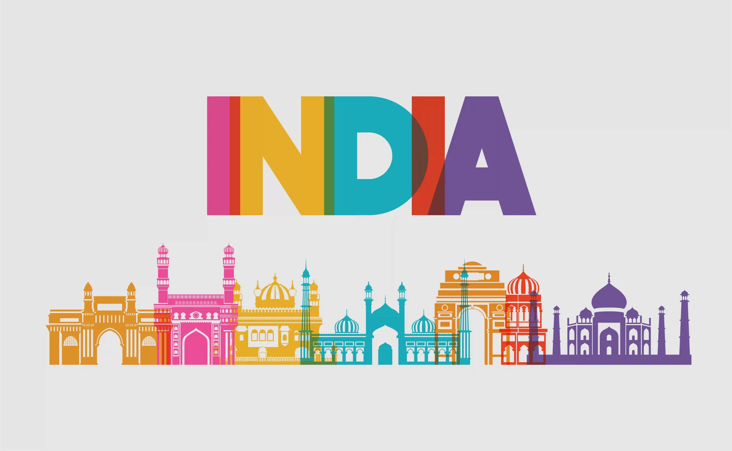 Moving to India- Aerial view of India showcasing its diverse layout, beauty, and scenic landscapes