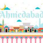 Best residential society in ahmedabad- Aerial view of Ahmedabad highlighting its beautiful city layout and scenic landscapes